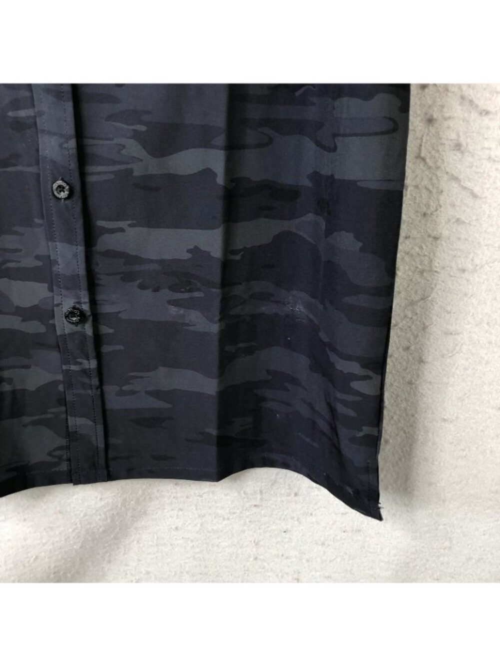 Warrior Mulitblack Shirt Mens Large Camo Button Front Tactical Performance - Picture 14 of 15